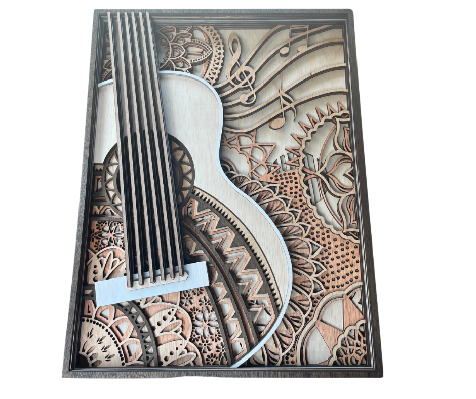 Laser Cut Layered Guitar