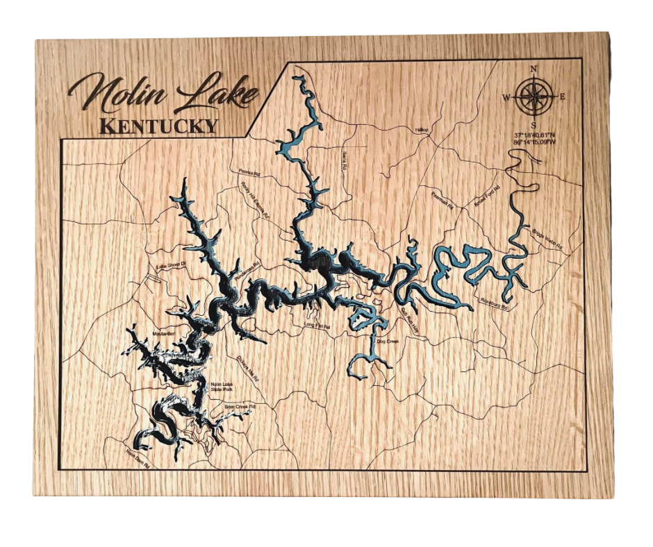 Nolin Lake Map