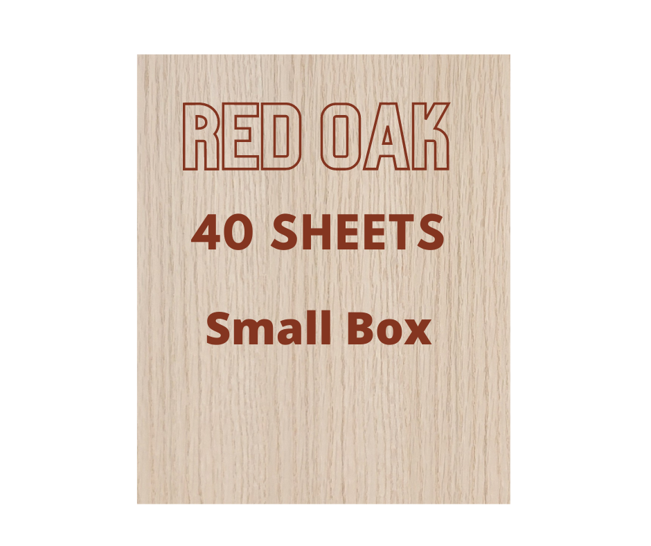 1/8" Red Oak 12"x8.5" (40 sheets)