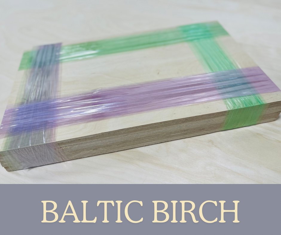 1/8" Baltic Birch 12"×20" Sheets (20 per box)