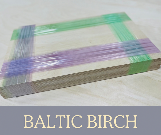 1/8" Baltic Birch 12"×20" Sheets (20 per box)