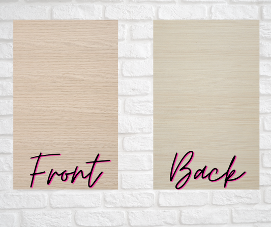 1/8" Red Oak 12"x8.5" (40 sheets)