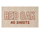 1/8" Red Oak 12"×20" Sheets (40 per box)